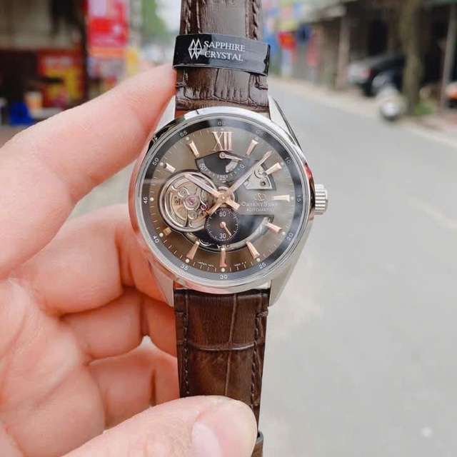 Đồng hồ nam dây da Orient Star Joker Semi Skeleton RE-AV0006Y00B
