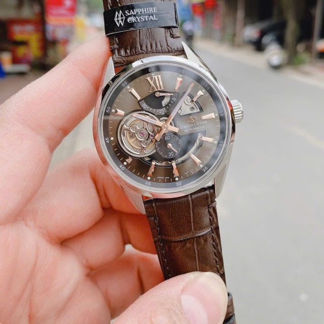 Đồng hồ nam dây da Orient Star Joker Semi Skeleton RE-AV0006Y00B - Ảnh 6