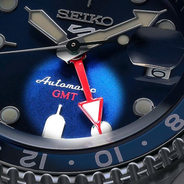 Đồng hồ nam dây thép Seiko 5 Automatic GMT SDX Batman SSK003K1 - Ảnh 10