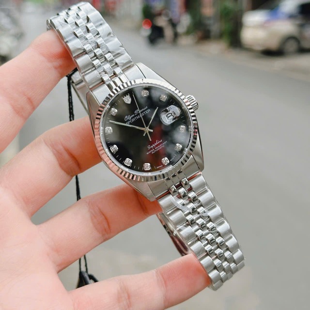 Đồng hồ nam dây thép Olym Pianus Automatic Black OP89322 - Ảnh 9