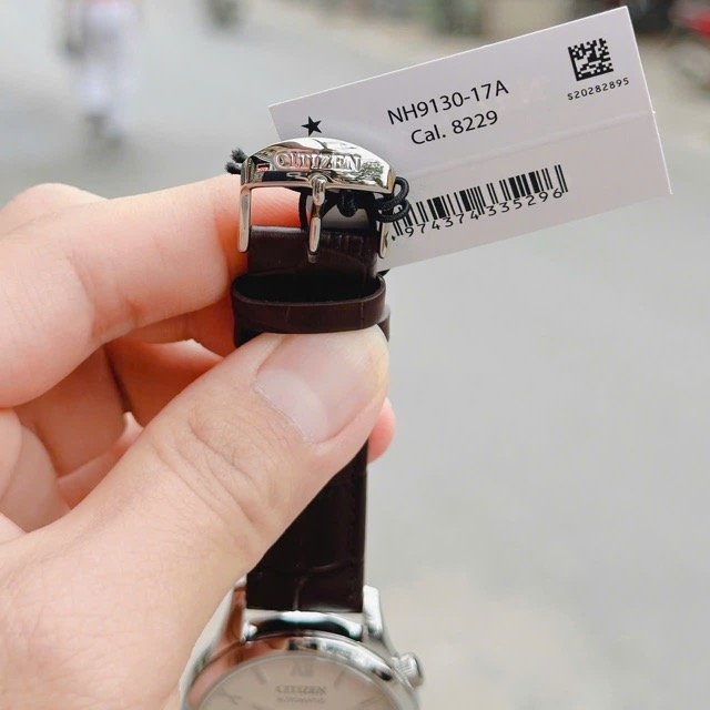 Đồng hồ nam dây da Citizen Automatic Open Heart NH9130-17A - Ảnh 8