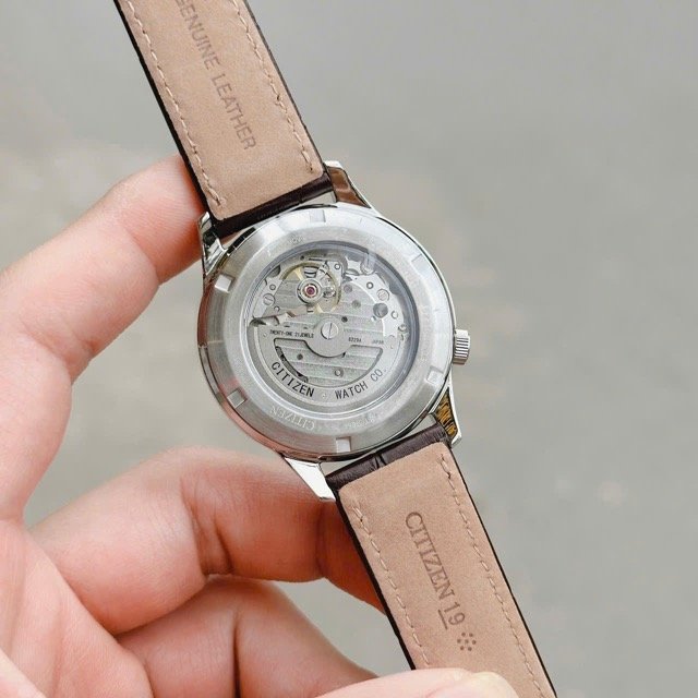 Đồng hồ nam dây da Citizen Automatic Open Heart NH9130-17A - Ảnh 9