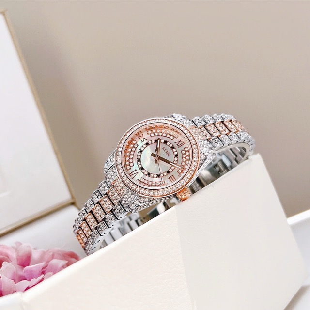 Đồng hồ nữ dây thép Kemil Quartz Demi Rose KM2201 - Ảnh 3