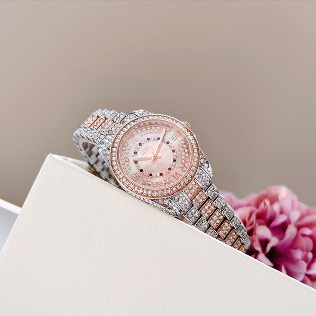 Đồng hồ nữ dây thép Kemil Quartz Demi Rose KM2201 - Ảnh 5