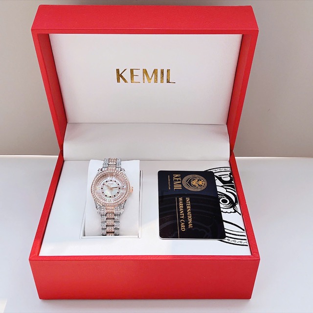 Đồng hồ nữ dây thép Kemil Quartz Demi Rose KM2201 - Ảnh 9