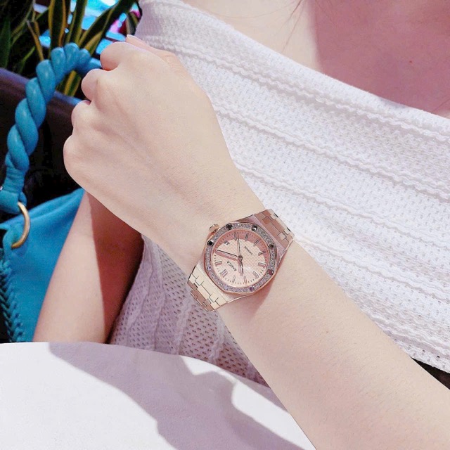 Đồng hồ nữ dây thép Amica Quartz A067 Rose - Ảnh 5