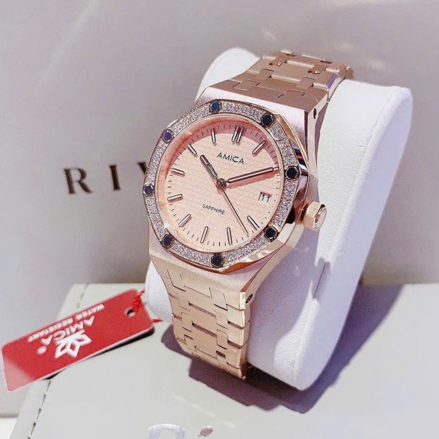 Đồng hồ nữ dây thép Amica Quartz A067 Rose - Ảnh 8