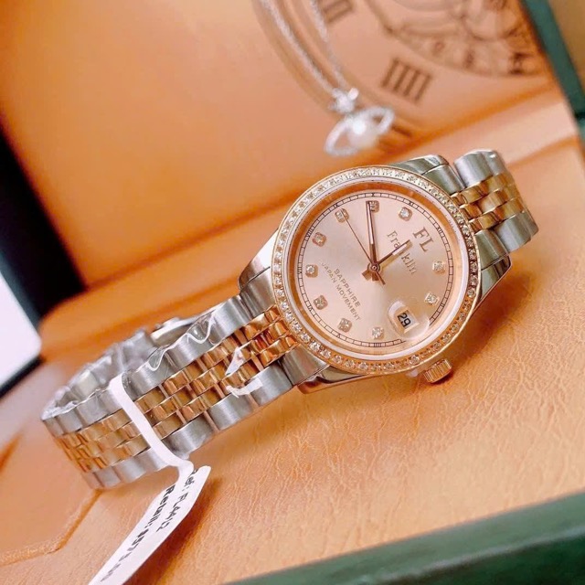 Đồng hồ nữ dây thép FL Franklin Quartz FL4412 Demi Rose Pink - Ảnh 5