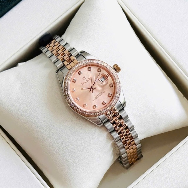 Đồng hồ nữ dây thép FL Franklin Quartz FL4412 Demi Rose Pink - Ảnh 6