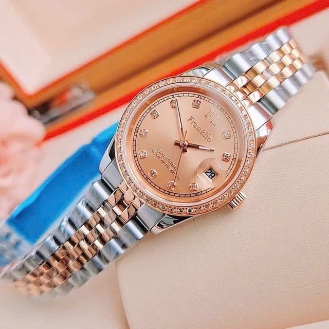 Đồng hồ nữ dây thép FL Franklin Quartz FL4412 Demi Rose Pink - Ảnh 8