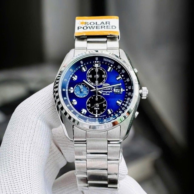 Đồng hồ nam dây thép Orient Neo 70S Solar Chrono WV0011TY