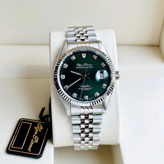 Đồng hồ nam dây thép Olym Pianus Automatic Green OP89322 - Ảnh 8