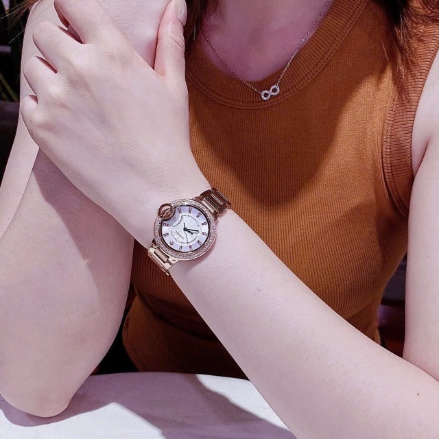 Đồng hồ nữ dây thép Amica Quarzt A064 Rose - Ảnh 4