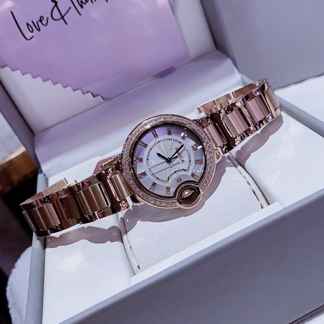 Đồng hồ nữ dây thép Amica Quarzt A064 Rose - Ảnh 6