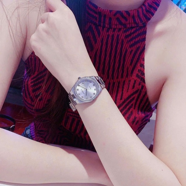 Đồng hồ nữ dây thép Amica Quartz A071 Silver White Dial 33mm - Ảnh 7