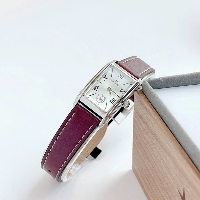 Đồng hồ nữ dây da Hamilton Quartz Ardmore American Tank Classic