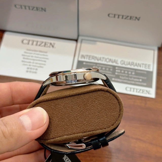Đồng hồ nam dây da Citizen Automatic Open Heart NH9136-02L - Ảnh 7