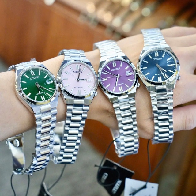 Đồng hồ nam nữ dây thép Citizen Automatic Tsuyosa NJ0200-50M - Ảnh 7