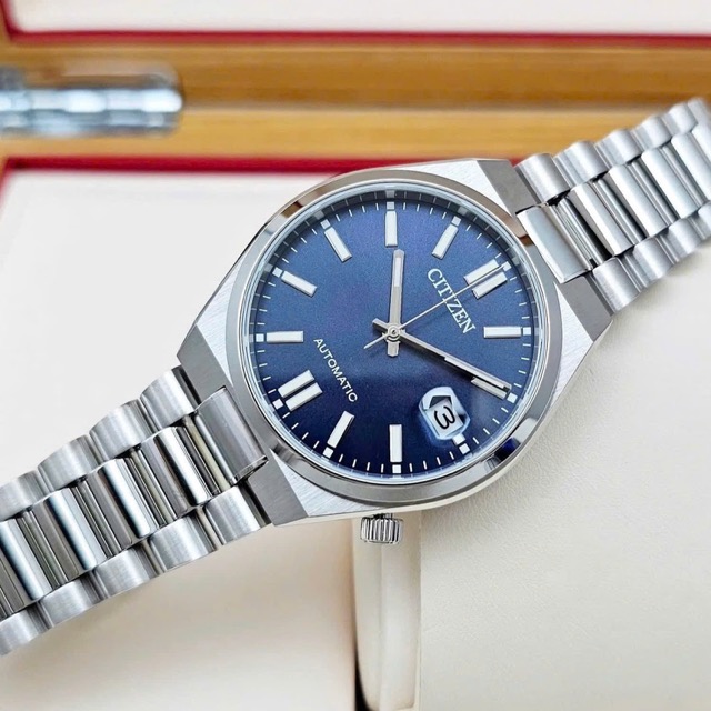 Đồng hồ nam nữ dây thép Citizen Automatic Tsuyosa NJ0200-50M - Ảnh 3