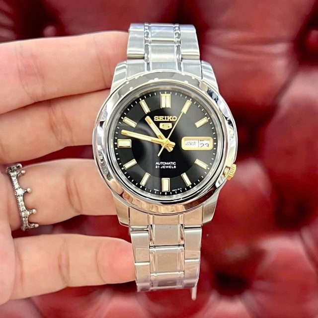 Đồng hồ nam dây thép Seiko 5 Automatic SNKK17K1