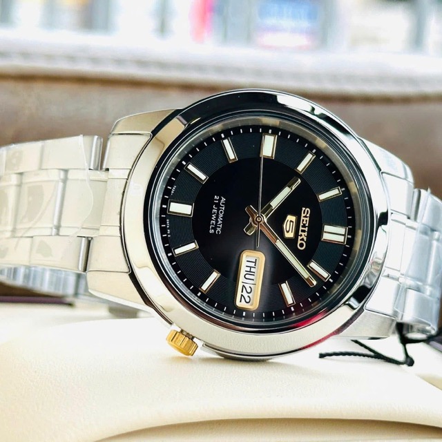 Đồng hồ nam dây thép Seiko 5 Automatic SNKK17K1 - Ảnh 7