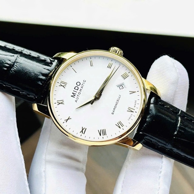 Đồng hồ nam dây da Mido Automatic Baroncelli M8600.3.26.4