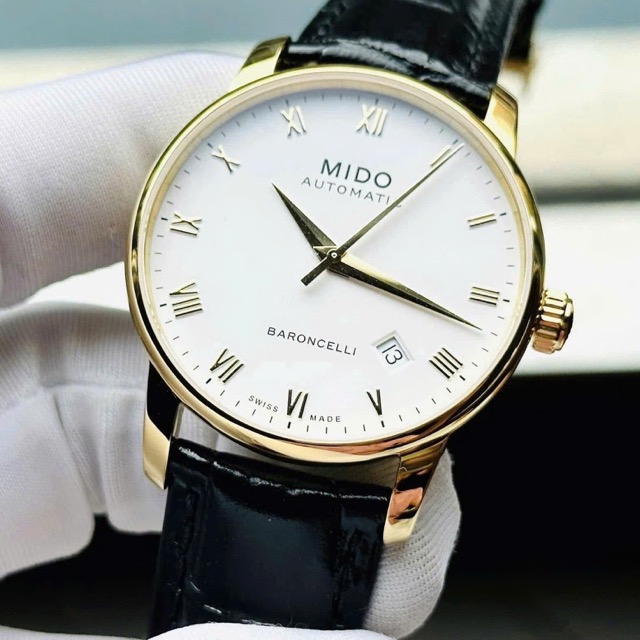 Đồng hồ nam dây da Mido Automatic Baroncelli M8600.3.26.4 - Ảnh 2