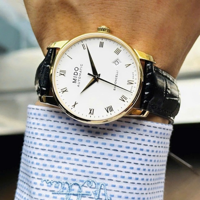 Đồng hồ nam dây da Mido Automatic Baroncelli M8600.3.26.4 - Ảnh 3