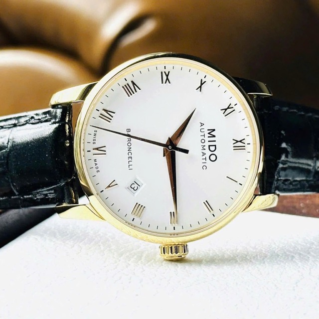 Đồng hồ nam dây da Mido Automatic Baroncelli M8600.3.26.4 - Ảnh 7