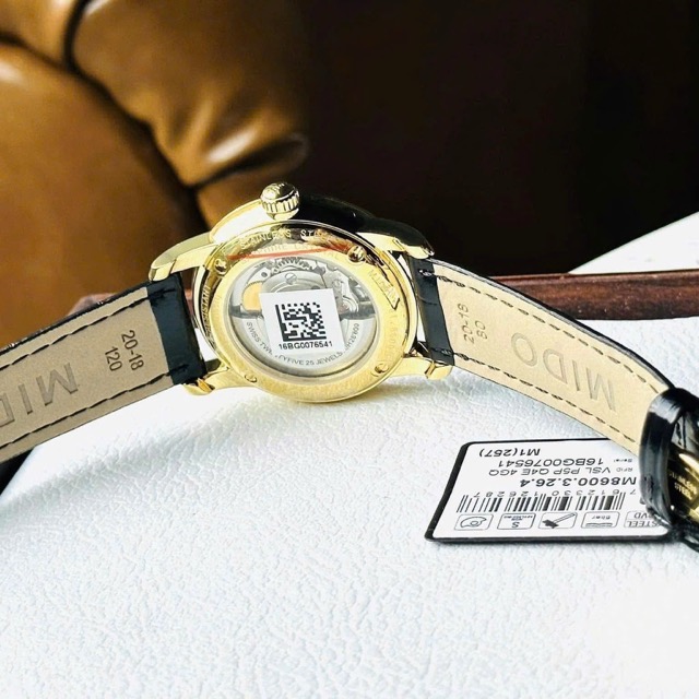 Đồng hồ nam dây da Mido Automatic Baroncelli M8600.3.26.4 - Ảnh 9