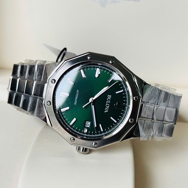Đồng hồ nam dây thép Bulova Automatic Octagon Trendy Mechanical 96B464 - Ảnh 3