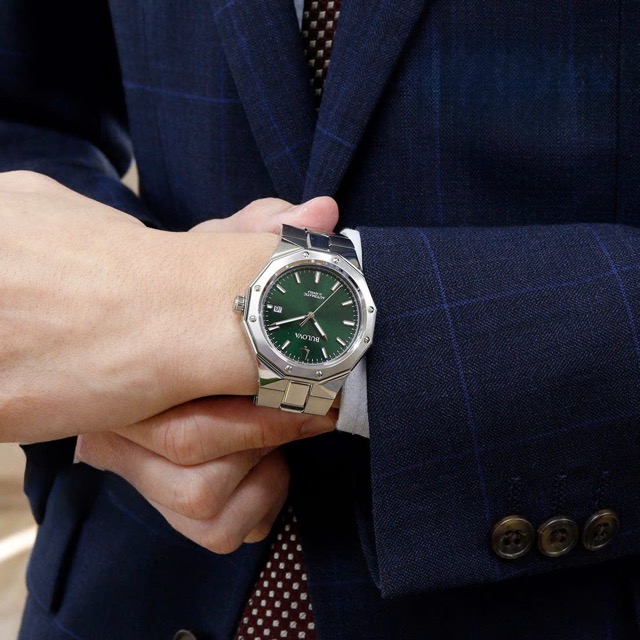 Đồng hồ nam dây thép Bulova Automatic Octagon Trendy Mechanical 96B464 - Ảnh 4