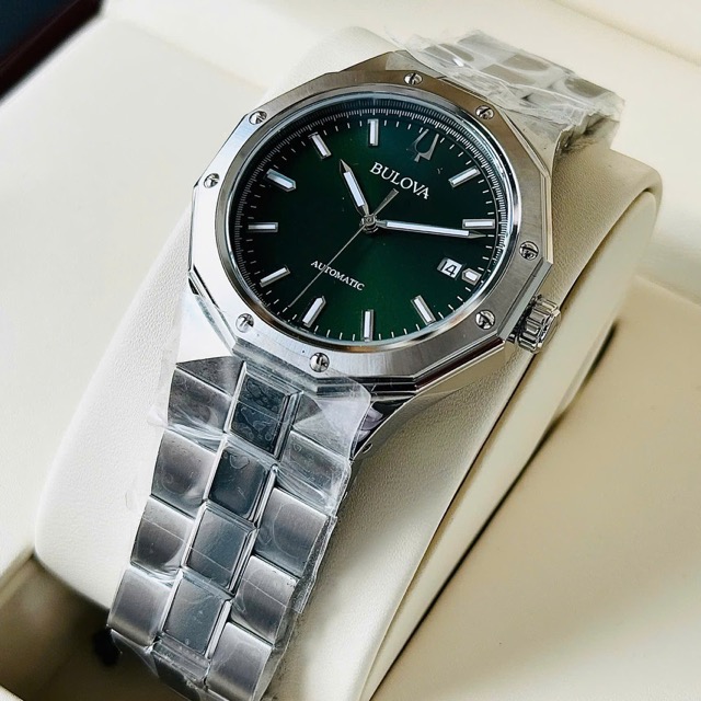 Đồng hồ nam dây thép Bulova Automatic Octagon Trendy Mechanical 96B464 - Ảnh 5