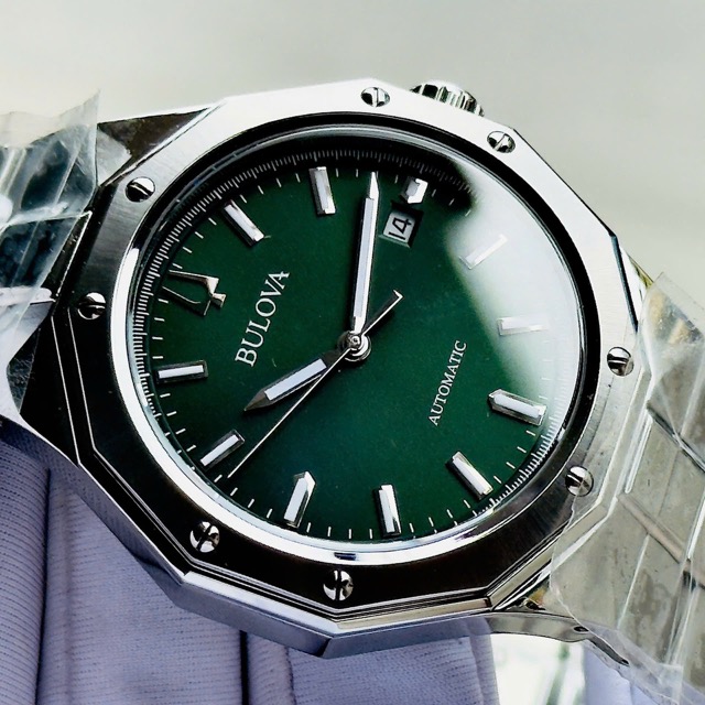 Đồng hồ nam dây thép Bulova Automatic Octagon Trendy Mechanical 96B464 - Ảnh 6