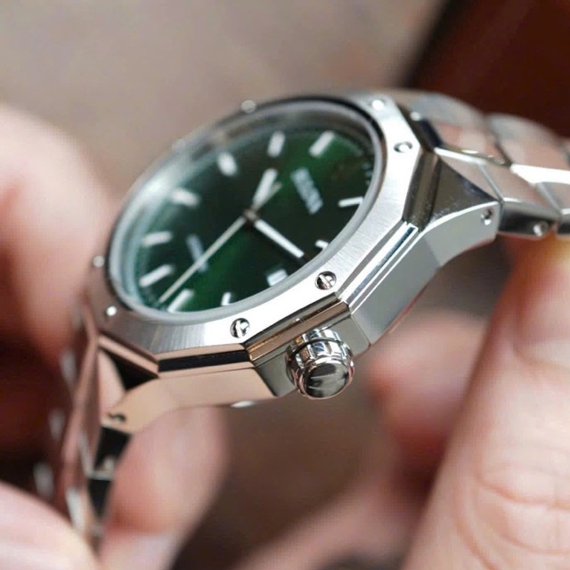 Đồng hồ nam dây thép Bulova Automatic Octagon Trendy Mechanical 96B464 - Ảnh 7