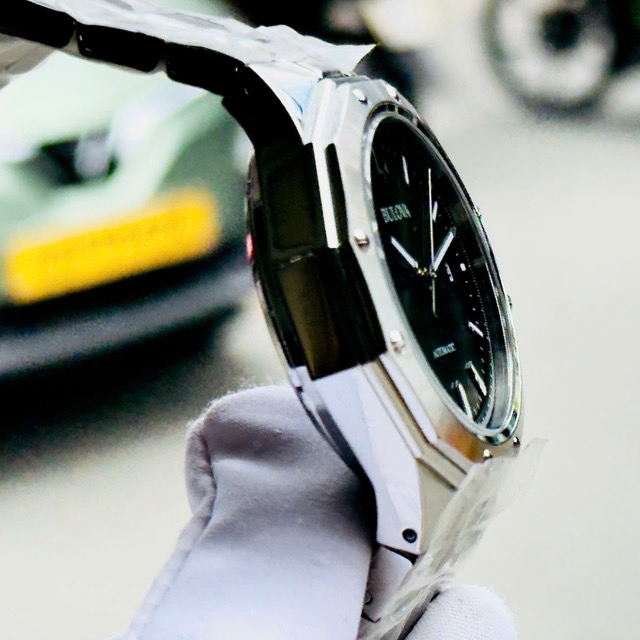Đồng hồ nam dây thép Bulova Automatic Octagon Trendy Mechanical 96B464 - Ảnh 8