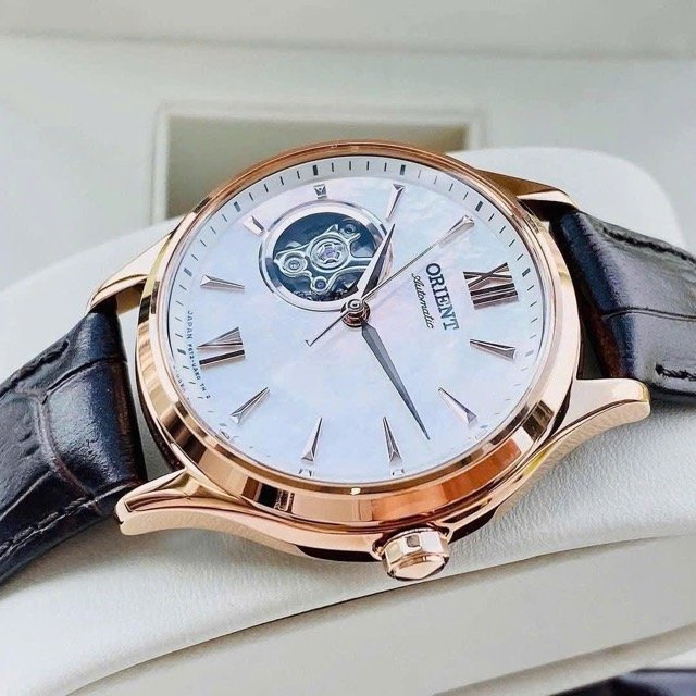 Đồng hồ nữ dây da Orient Automatic Open Heart RA-AG0022A30B - Ảnh 6