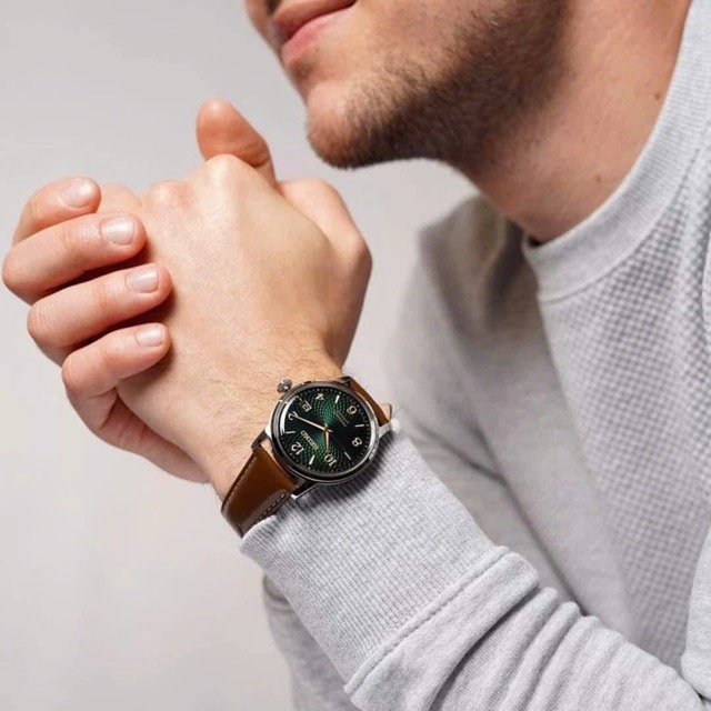 Đồng hồ nam dây da Seiko Automatic Presage Cocktail Mojito Guilloche Style Pattern SRPE45J1 SARY167 - Ảnh 2