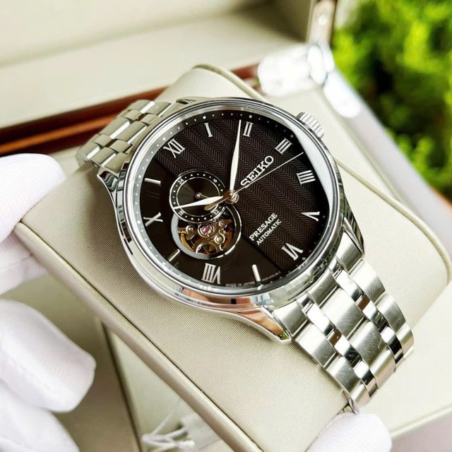 Đồng hồ nam dây thép Seiko Automatic Presage Japanese Garden SSA377J1 - Ảnh 3