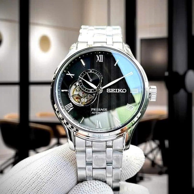 Đồng hồ nam dây thép Seiko Automatic Presage Japanese Garden SSA377J1 - Ảnh 4