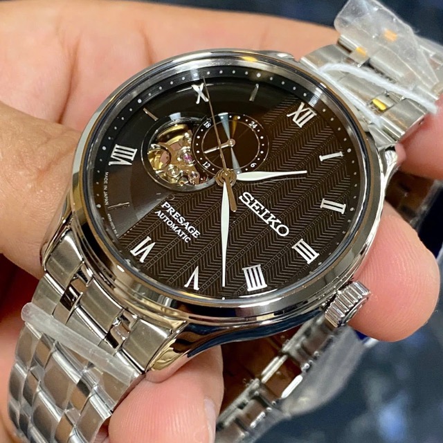 Đồng hồ nam dây thép Seiko Automatic Presage Japanese Garden SSA377J1 - Ảnh 8
