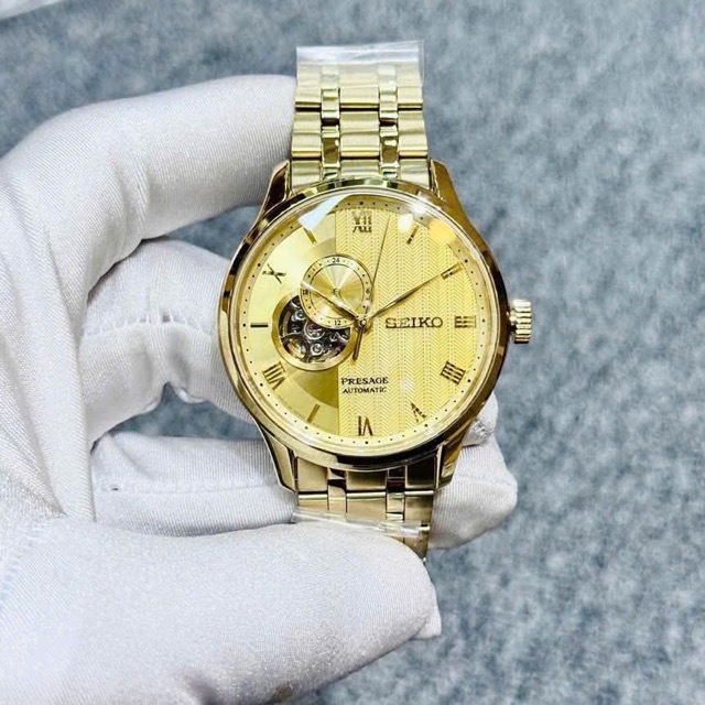 Đồng hồ nam dây thép Seiko Automatic Presage Japanese Garden SSA468J1