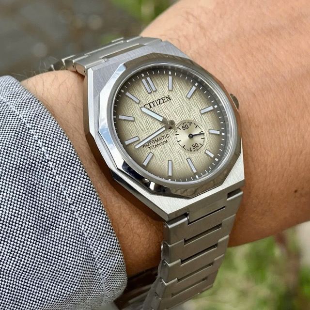 Đồng hồ nam dây thép Citizen Zenshin 60 Automatic Super Titanium NK5020-58P - Ảnh 3