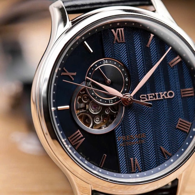 Đồng hồ nam dây da Seiko Automatic Presage Japanese Garden SSA421J1 SARY187 - Ảnh 5