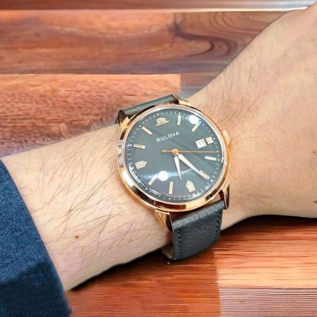 Đồng hồ nam dây da Bulova Frank Sinatra Automatic Summer Wind 97B206 - Ảnh 2