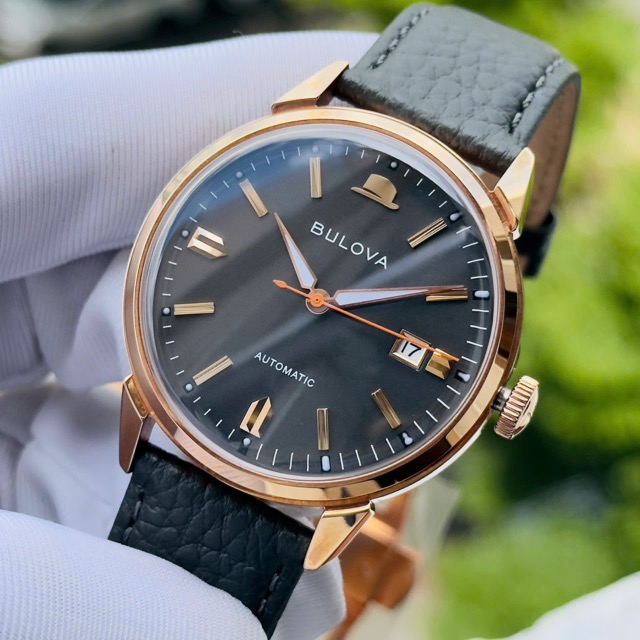 Đồng hồ nam dây da Bulova Frank Sinatra Automatic Summer Wind 97B206 - Ảnh 3
