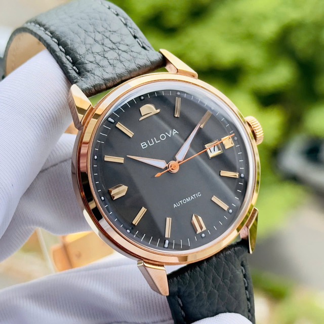 Đồng hồ nam dây da Bulova Frank Sinatra Automatic Summer Wind 97B206 - Ảnh 4
