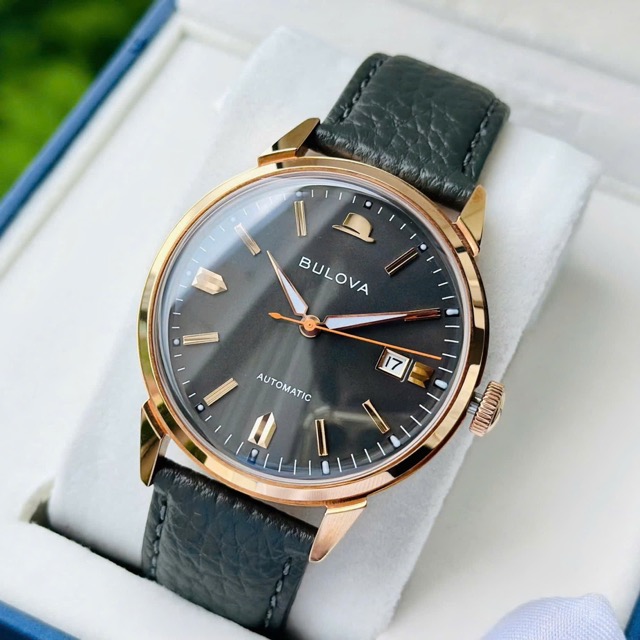 Đồng hồ nam dây da Bulova Frank Sinatra Automatic Summer Wind 97B206 - Ảnh 5