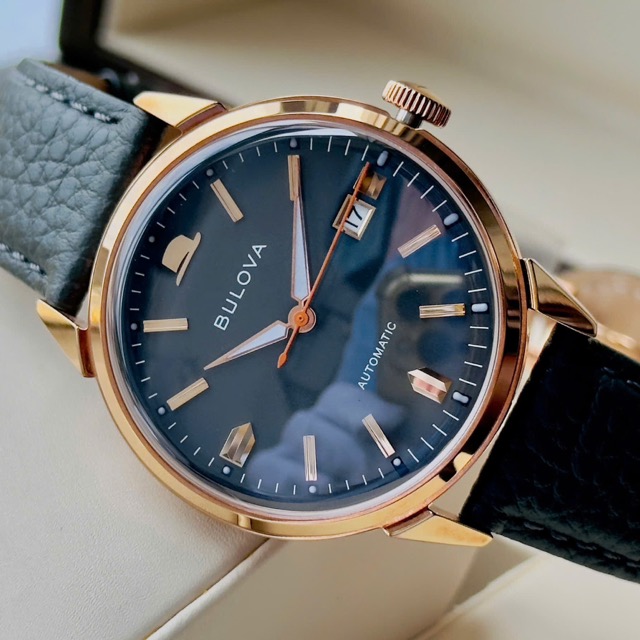 Đồng hồ nam dây da Bulova Frank Sinatra Automatic Summer Wind 97B206 - Ảnh 6