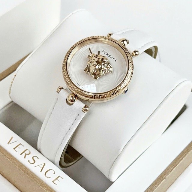 Đồng hồ nữ dây da Versace Quartz Swissmade Palazzo Empire White VECQ00218 - Ảnh 3